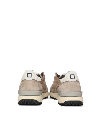 Date Athleta Touch Suede Nylon Sneakers In Neutral