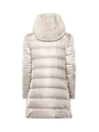 Save The Duck Jade Coat With High Collar In Multi