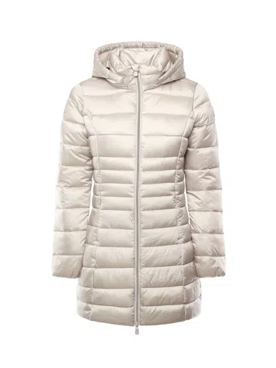 Save The Duck Lydia Puffer Coat In Shore Beige In Multi