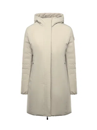 Save The Duck Adjustable Removable Hood Coat In Neutral