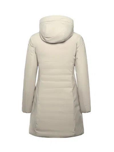 Save The Duck Adjustable Removable Hood Coat In Neutral