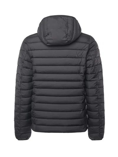 Save The Duck Hooded Padded Jacket In Black
