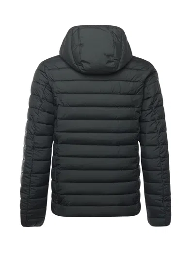 Save The Duck Hooded Padded Jacket In Black