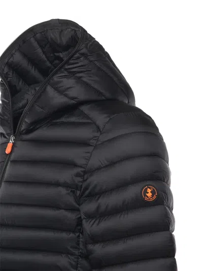 Save The Duck Devon Nylon Down Jacket In Black