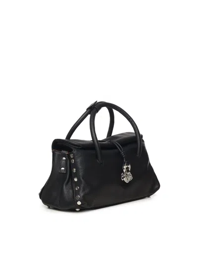 Zanellato Structured Leather Handbag With Dual Handles In Black