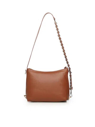 Coccinelle Chain Strap Shoulder Bag In Brown