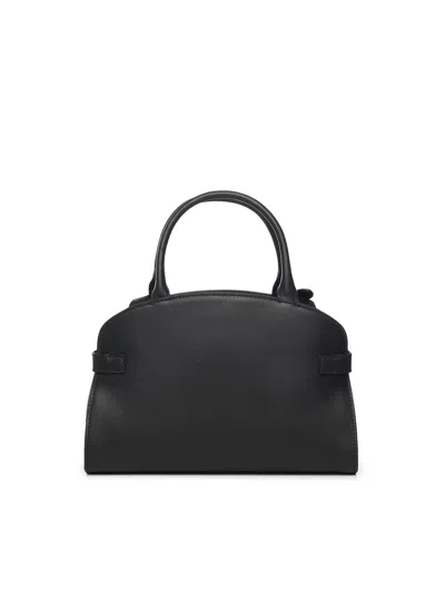 Coccinelle Medium Sabine Belted Cowhide Tote Bag In Black