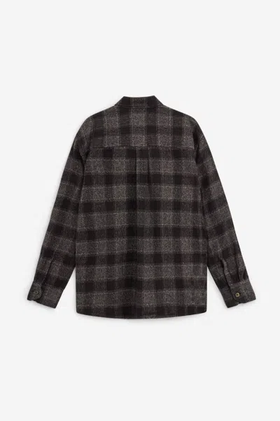 Our Legacy Mens Above Oakland Low Twist Check Shirt In Black