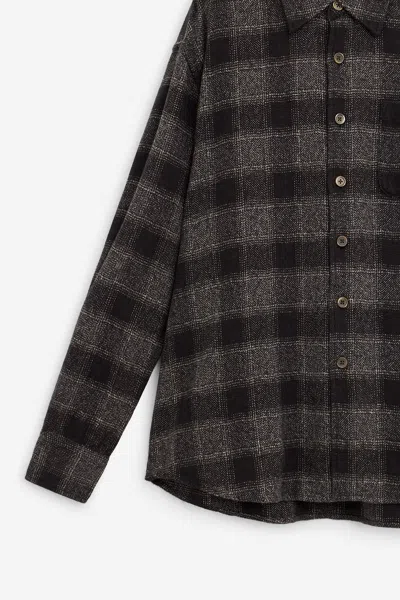Our Legacy Mens Above Oakland Low Twist Check Shirt In Black
