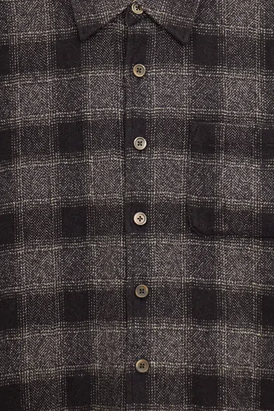 Our Legacy Mens Above Oakland Low Twist Check Shirt In Black