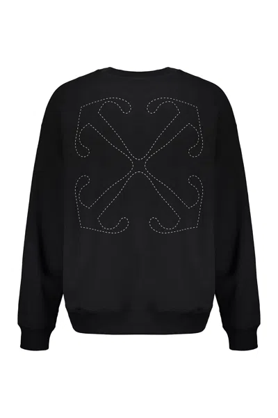 Off-white Dotted Arrow Diagonal Skate Sweatshirt In Multi