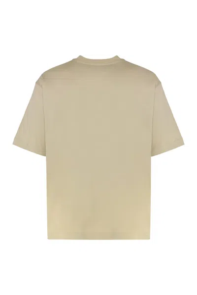 Off-white Cotton Crew-neck T-shirt In Neutral