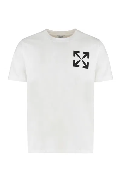 Off-white Slim Fit Single Arrow Cotton Graphic T-shirt