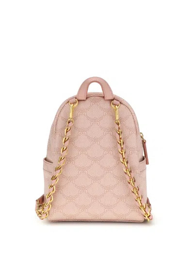 Mcm Stark Bebe Boo Backpack In Pink