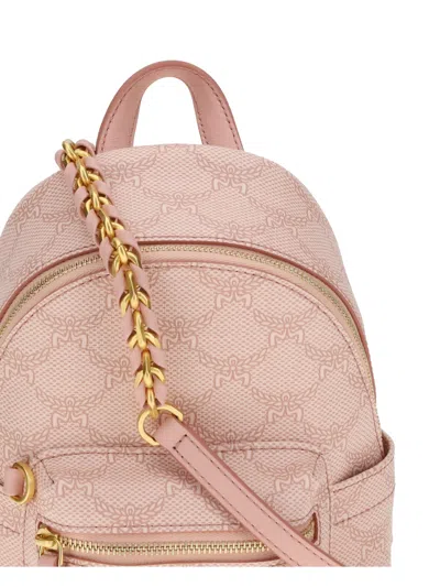 Mcm Stark Bebe Boo Backpack In Pink