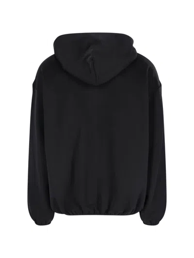 Casablanca Mens Oversized Panel Logo Jersey Hoodie Black In Black