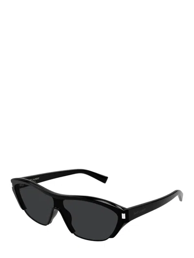 Saint Laurent Sl 704 Linea Corner Angle 001 Black Sunglasses