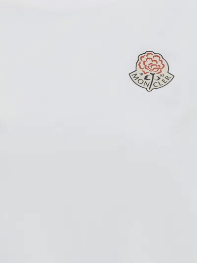 Moncler Logo Cotton T-shirt In White