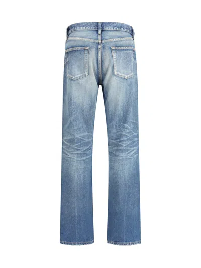 Fear Of God Vintage Wash Straight Jeans In Blue