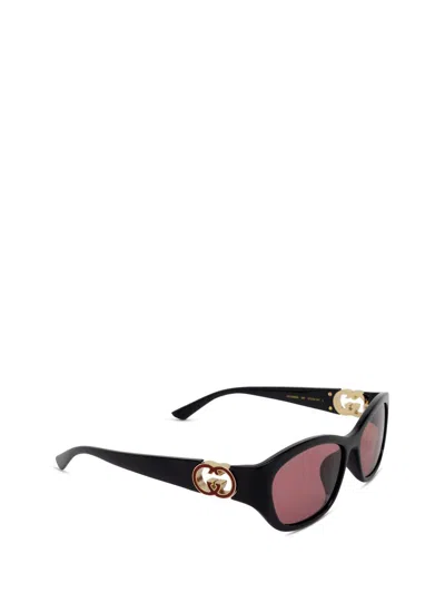 Gucci Round-frame Sunglasses In Black