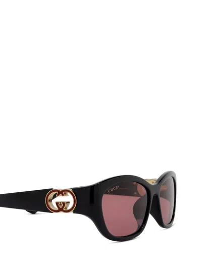 Gucci Round-frame Sunglasses In Black