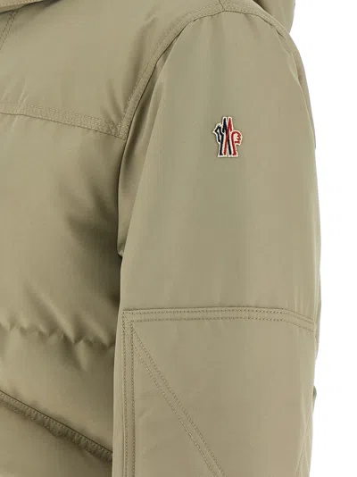 Moncler Elfin Puffer Jackets Beige In Green