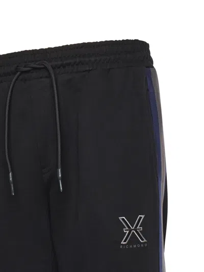 Richmond Cotton Joggers With Logo In Black
