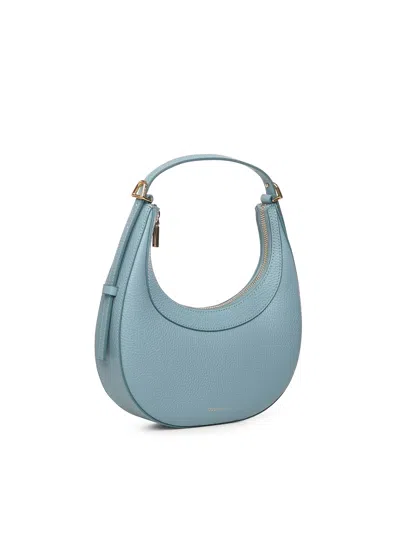 Coccinelle Zip-fastening Leather Shoulder Bag In Blue