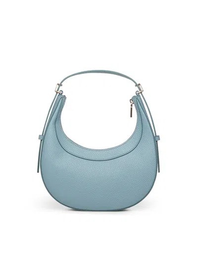 Coccinelle Zip-fastening Leather Shoulder Bag In Blue