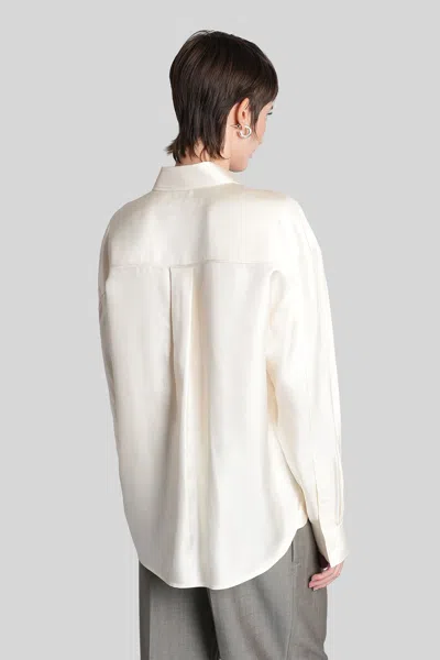 Alexander Wang Shirt In Beige Silk In Neutral