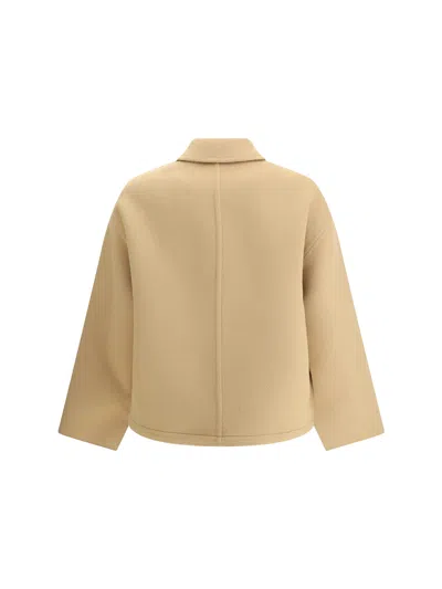 Gucci Women Wool Zip-up Jacket In Neutral