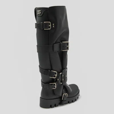 Dolce & Gabbana Dolce&gabbana Women Buckle Boots In Black