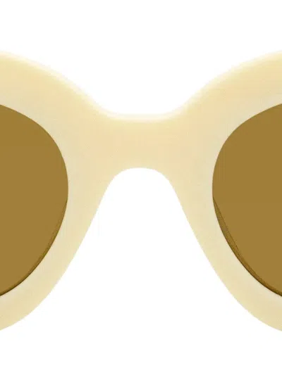 Tom Ford Cielle Oval-frame Sunglasses In Neutral