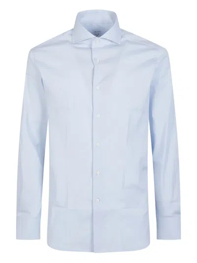 Orian Long-sleeve Cotton Shirt In Blue