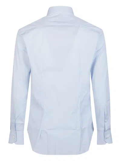 Orian Long-sleeve Cotton Shirt In Blue