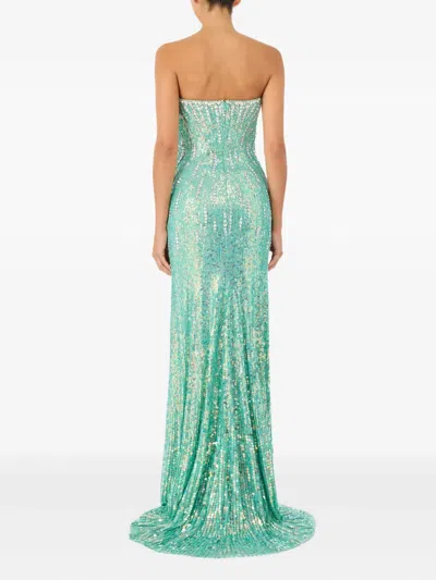 Jenny Packham Saria Mxi Dress In Green