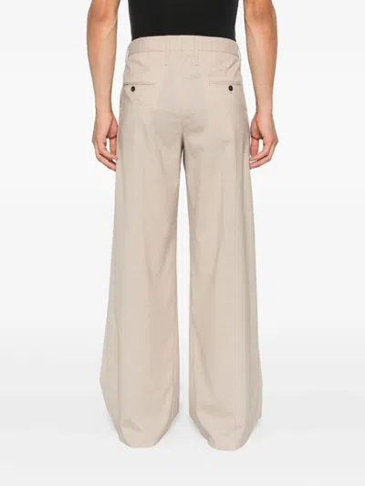 Federico Cina Pleat-detail Linen Trousers In Neutral