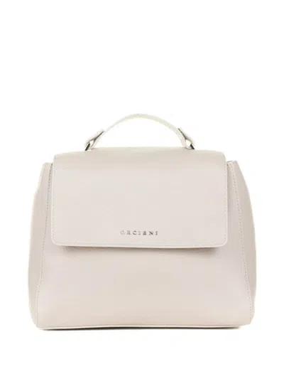 Orciani Small Sveva Tote Bag In White