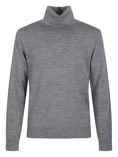 Michael Kors Roll-neck Merino Jumper In Gray