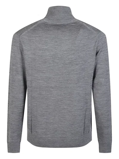 Michael Kors Roll-neck Merino Jumper In Gray