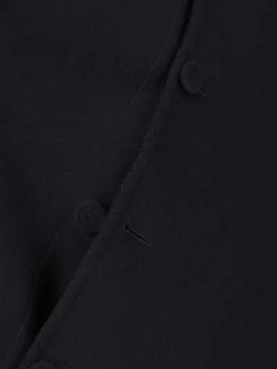 Fendi Virgin Wool Cape Ff In Green