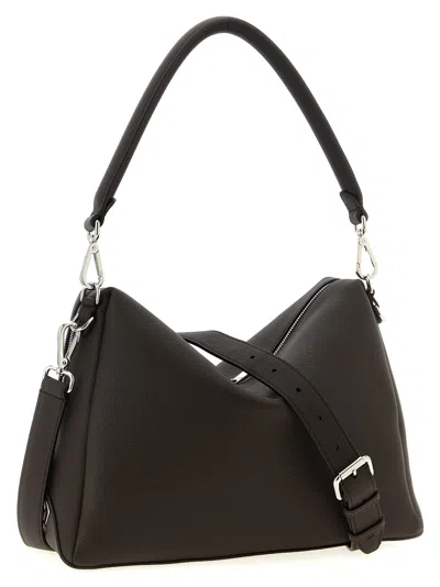 Fendi Large Shoulder Bag With Adjustable Strap In Brown