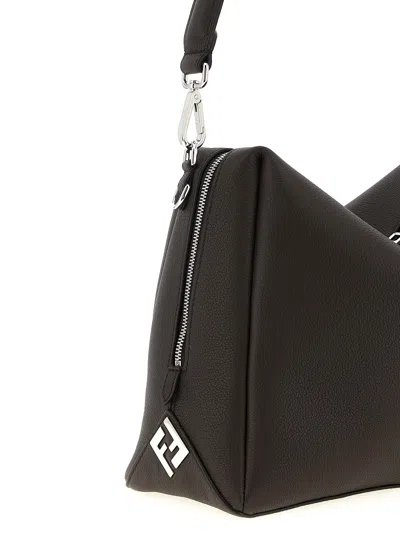 Fendi Large Shoulder Bag With Adjustable Strap In Brown