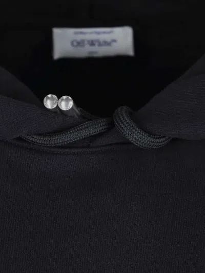 Off-white Black Skate Cloudy Arrow Hoodie In Animal Print