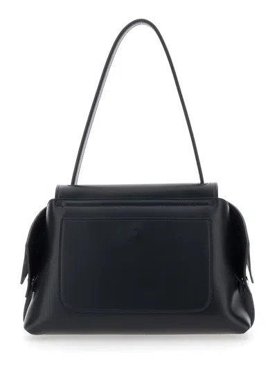 Tod's Black Leather Wav Small Shoulder Bag In Black