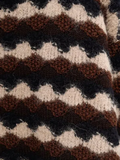 Moncler Wool Blend Crewneck Sweater In Multi