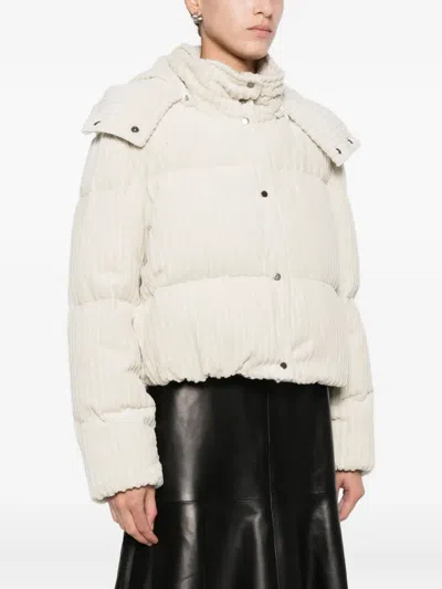 Antonelli Hooded Long-sleeve Casual Jacket In White