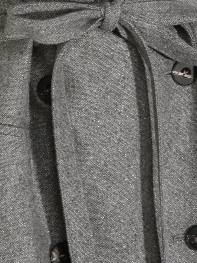 Antonelli Belted Double-breasted Jacket In Gray