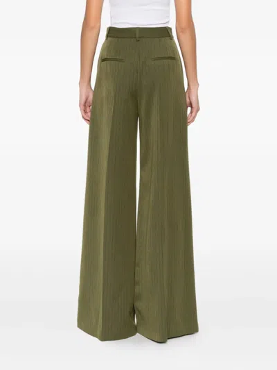 Le Sully Studio Pleated Trousers In Green