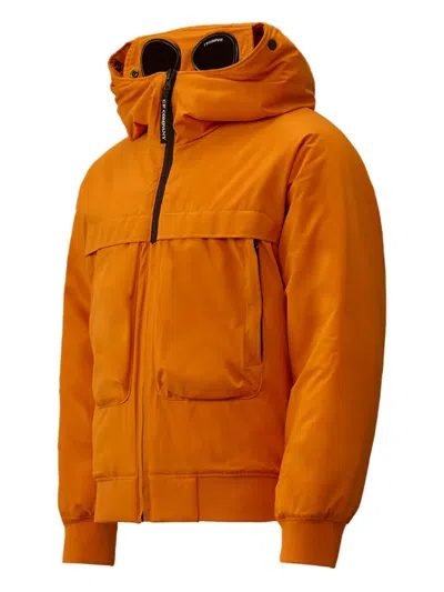C.p. Company Pro-tek Goggle Hood Jacket In Orange